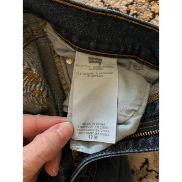 Levi's Women's 515 Bootcut Jeans Size 12 Blue Medium Wash Denim Button Pockets - Picture 6 of 8